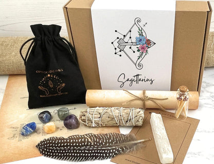 Sagittarius crystal  and smudge set