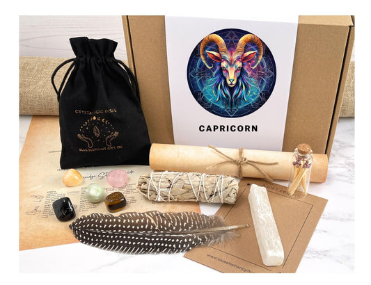 Capricorn crystal and smudge kit