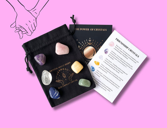 Friendship Crystals Gift Set: Includes Information Booklet & Travel Pouch