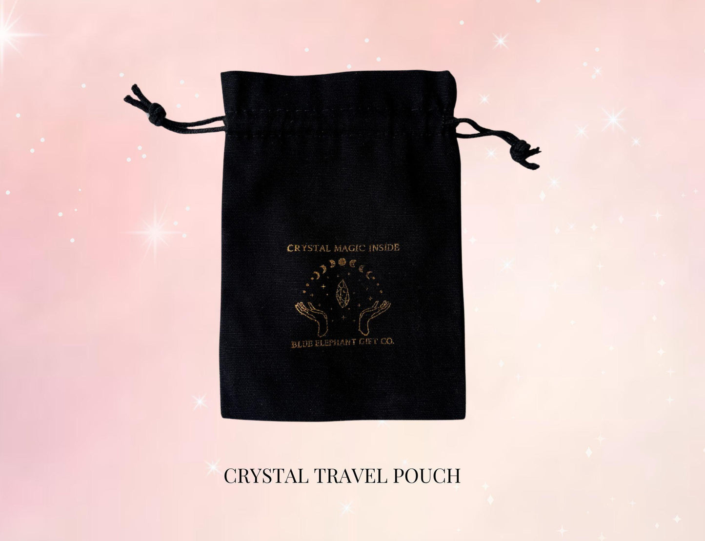 Gemini zodiac crystal set, with crystal travel pouch and information booklet