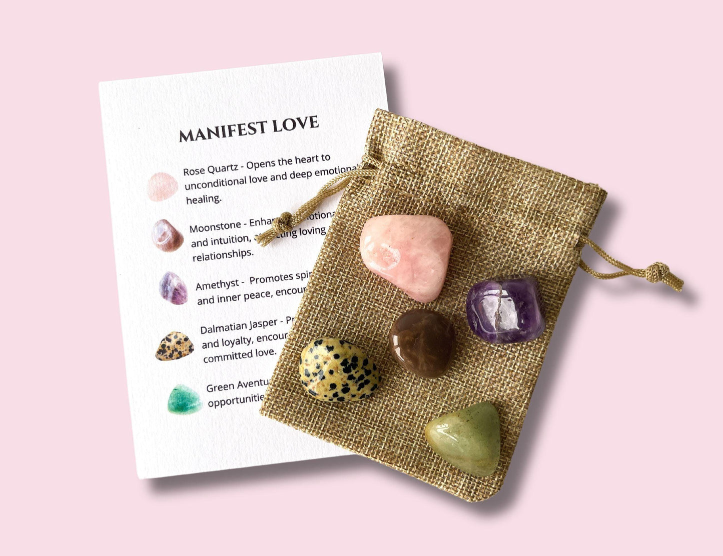 Manifest Love Crystal Set