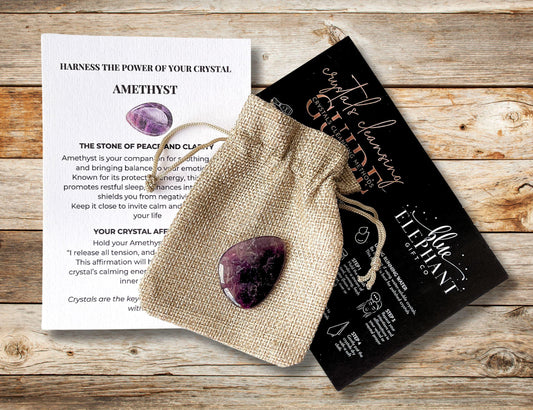 Amethyst worry stone - Aid for anxiety and stress