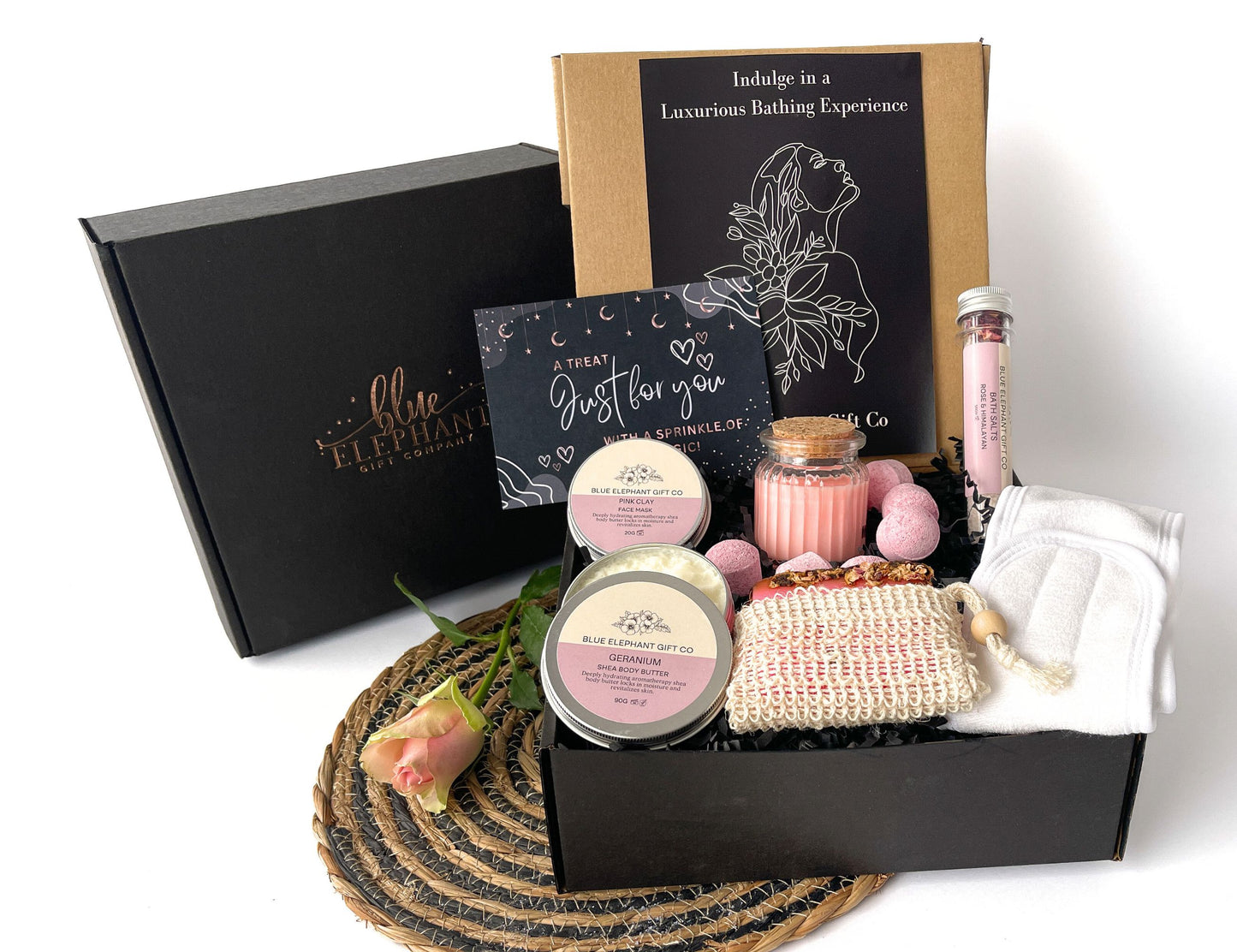 Luxury floral aromatherapy spa gift box suitable for vegans